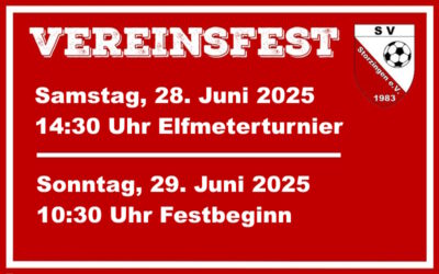 SV Vereinsfest 28+29.06.2025