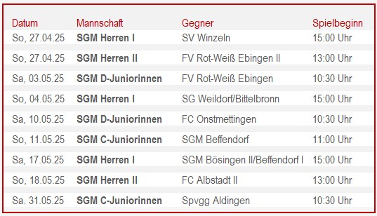 Spiele auf dem Sportplatz in Storzingen