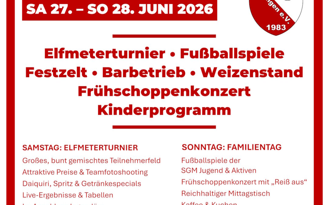 SV Storzingen Vereinsfest 27.+28.06.2026