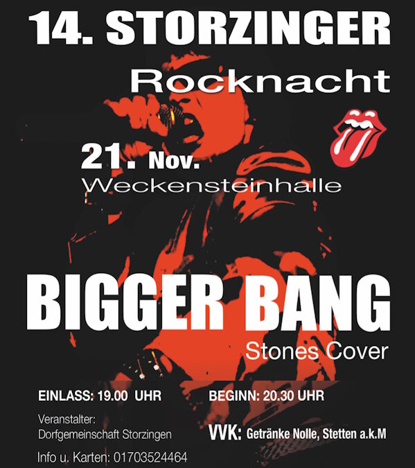14. Rocknacht in der Weckensteinhalle in Storzingen